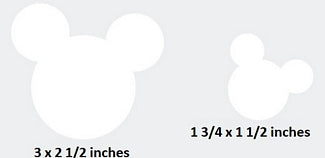 White Pair Mickey Mouse Ears