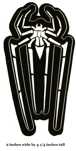White on Black Spider Logo