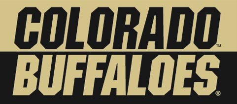 8 Inch Colorado Buffaloes Decal Buffs CU University Logo CO Removable Wall Sticker Art NCAA Home Room Decor 8 1/2 by 3 1/2 Inches