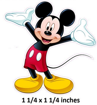 Welcome Home Wall Decal Mickey Mouse Removable Sticker Art Walt Disney Peel and Stick Home Room Decor 1.25 x 1.25 inches