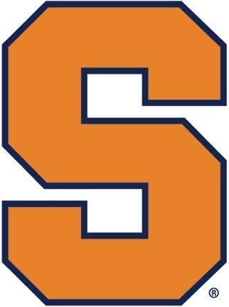 3 Inch Syracuse Orange S Logo w/Blue Outline University SU Removable Wall Decal Sticker Art NCAA Home Room Decor 2.5 by 3 Inches