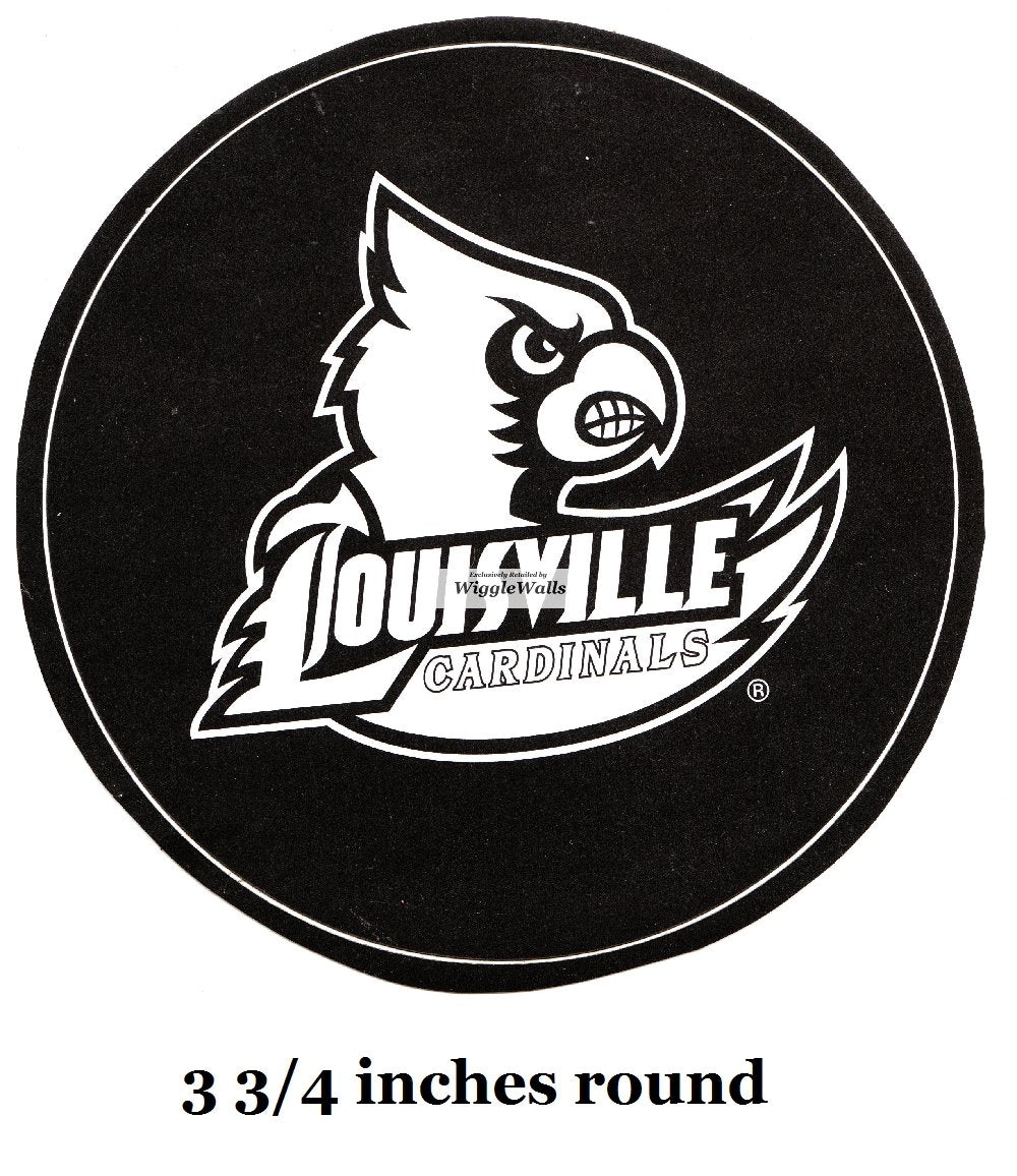 4 Inch Cardinal Bird Logo University Louisville Cardinals UL UofL Removable Wall Decal Sticker Art NCAA Home Room Decor 4 by 4 Inches