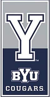 6 Inch BYU Cougars Y Logo Decal Brigham Young University Removable Wall Sticker Art NCAA Home Room Decor 3 by 6 Inches