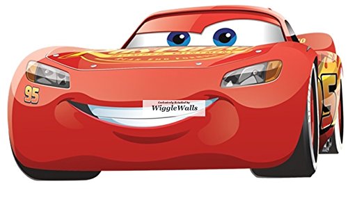8 Inch Lightning McQueen Wall Decal Sticker 95 Disney Pixar Cars 3 Movie Removable Peel Self Stick Adhesive Vinyl Decorative Art Room Home Decor Kids Room Nursery Racing Decor 8 by 4 inches