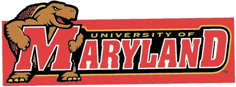 6 Inch Testudo University of Maryland Terps UM Terrapins Logo Removable Wall Decal Sticker Art NCAA Home Room Decor 6 by 2 Inches