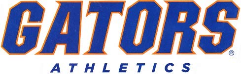 7 Inch Gators Athletics Text Logo Decal UF University Of Florida FL Removable Wall Sticker Art NCAA Home Room Decor 7 by 2 1/5 Inches