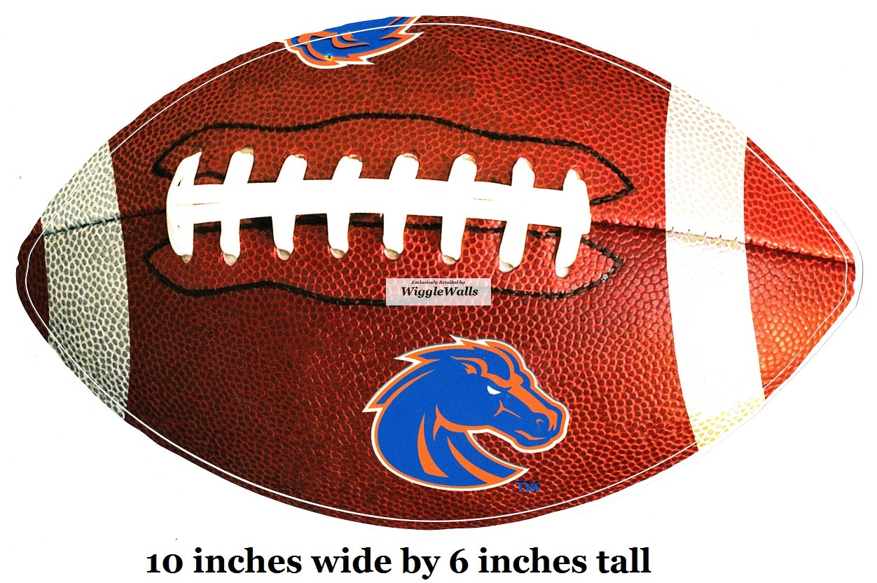 10 Inch BSU Broncos Football Boise State University Logo Removable Wall Decal Sticker Art NCAA Home Room Decor 10 by 6 Inches