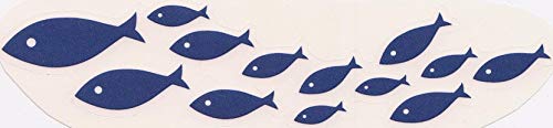 4 PCS Tropical Fish School Decal Coral Reef Sea Beach Island Ocean Aquarium Removable Peel Self Stick Adhesive Vinyl Decoration Wall Sticker Art Room Home Decor 4x3 Inch