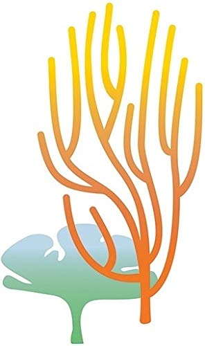 7 Inch Tropical Coral Reef Decal Fish Sea Beach Island Ocean Aquarium Removable Peel Self Stick Adhesive Vinyl Decoration Wall Decal Sticker Art Room Home Decor 4x7 Inch