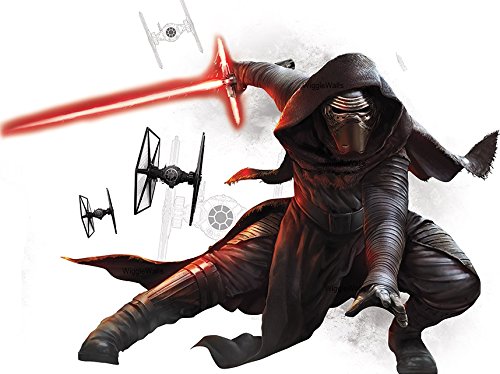 12 Inch Kylo Knight of Ren Sith Lightsaber First Order Removable Wall Decal Sticker Art Home Decor -11 3/4 x 9 Inches