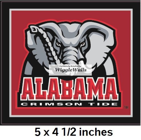 5 Inch Big Al University of Alabama Crimson Tide A Logo ACT Removable Wall Decal Sticker Art NCAA Home Room Decor 5 by 4 1/2 Inches