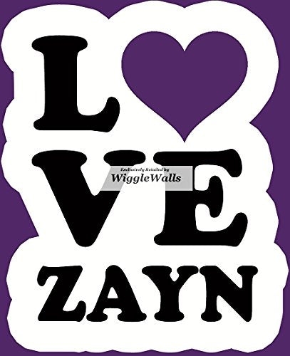 3 Inch Zayn Malik One Direction 1D Wall Decal Sticker Removable Peel Self Stick Adhesive Vinyl Decorative Art Room Home Decor Girls Room Decor 3 by 3 1/2 inches