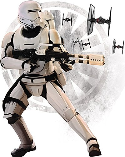 8 Inches First Order Storm Trooper Stormtrooper Blaster Tie Fighter Logo Symbol Star Wars The Force Awakens Removable Wall Decal Sticker Art Home Decor Kids Room-7 Inches Wide by 8 1/2 Inches Tall