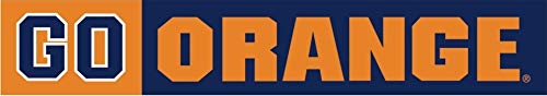 12 Inch Syracuse University Go Orange SU Logo Removable Wall Decal Sticker Art NCAA Home Room Decor 12.5 by 2 Inches