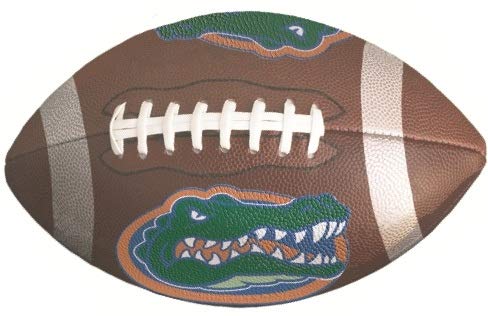 6 Inch Gators Football Logo Decal UF University of Florida FL Removable Wall Sticker Art NCAA Home Room Decor 6 1/2 by 4 Inches