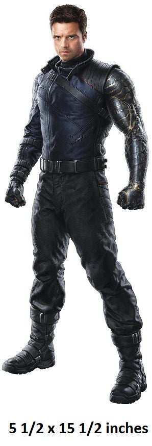 Person wearing a black superhero costume on a white background