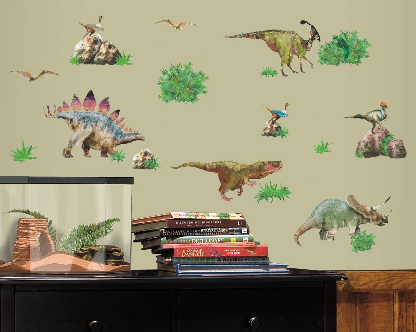 RoomMates RMK1882SCS Dinosaur Peel and Stick Wall Decals