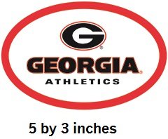 5 Inch University of Georgia Athletics Power G Logo Bulldogs UGA Removable Wall Decal Sticker Art NCAA Home Room Decor 5 by 3 Inches