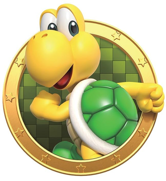 8 Inch Koopa Troopa Wall Decal Removable Peel Self Stick Sticker Art Home Kids Room Decor Decoration - 7 1/2 by 8 inches