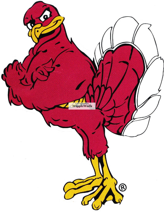 3 Inch Hokie Bird Logo VT Hokies Polytechnic Institute and State University VT Hokies Removable Wall Decal Sticker Art NCAA Home Room Decor 3 by 3.5 Inches