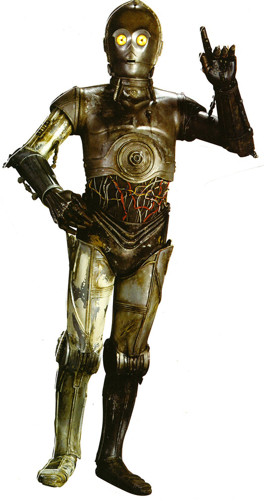 9 Inch C-3PO Droid C3PO See-Threepio Protocal Interpreter Droids Star Wars Episode IV 4 A New Hope Removable Wall Decal Sticker Art Home Decor Kids Room-5 Inches Wide by 9 1/2 Inches Tall