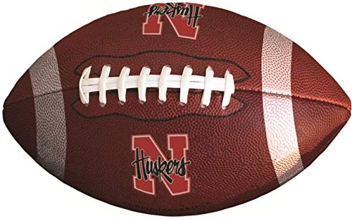 9 Inch Huskers Football Nebraska Univ NU Cornhuskers Logo Removable Wall Decal Sticker Art Home Room Decor 9 by 6 Inches