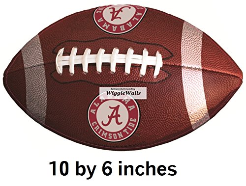10 Inch Football University of Alabama Crimson Tide ACT Logo Removable Wall Decal Sticker Art NCAA Home Room Decor 10 by 6 Inches