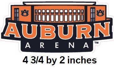 5 Inch Auburn Arena University Tigers AU Logo Removable Wall Decal Sticker Art NCAA Home Room Decor 5 by 2 Inches