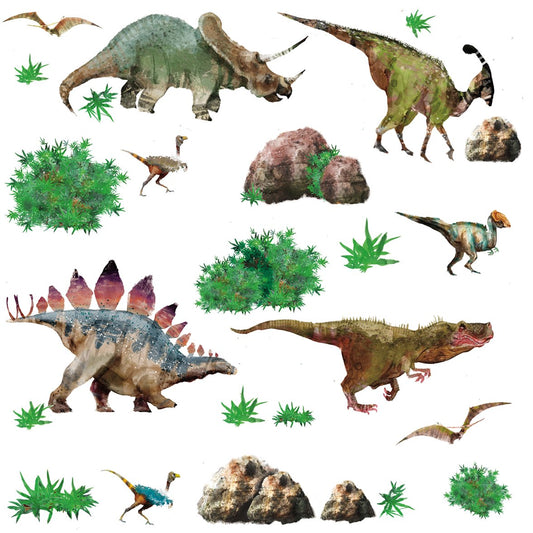 RoomMates RMK1882SCS Dinosaur Peel and Stick Wall Decals