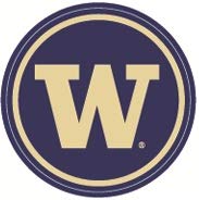 2 Inch UW W University of Washington Huskies Logo Removable Wall Decal Sticker Art NCAA Home Room Decor 2 1/4 Inches