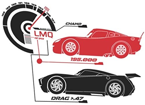 6 Inch Lightning McQueen Verses Jackson Storm Wall Decal Sticker Disney Pixar Cars 3 Movie Removable Peel Self Stick Adhesive Vinyl Decorative Art Room Home Decor Kids Room Racing Decor 6 by 4 inch