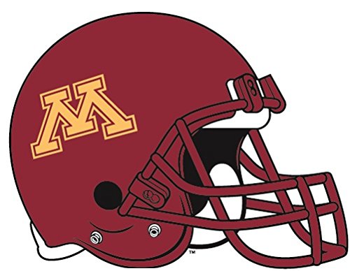 6 Inch UMn University of Minnesota Golden Gophers Football Helmet Logo Removable Wall Decal Sticker Art NCAA Home Room Decor 6 x 5 Inches