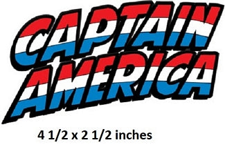 Captain America logo with red, white, and blue colors on a black background