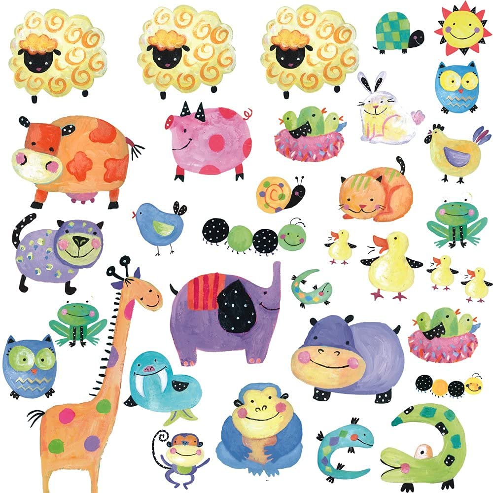 RoomMates RMK1181SCS Polka Dot Piggy Peel & Stick Wall Decals