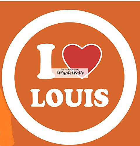 3 Inch Louis Tomlinson One Direction 1D Wall Decal Sticker Removable Peel Self Stick Adhesive Vinyl Decorative Art Room Home Decor Girls Room Decor 3 by 3 inches