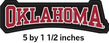 JEEBOX 5 Inch OU University of Oklahoma Sooners Logo Removable Wall Decal Sticker Art NCAA Home Room Decor 5 by 1.5 Inches C