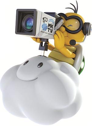 6 Inch Lakitu Cloud Cameraman Wall Decal Mario Kart 8 Removable Peel Self Stick Sticker Art Home Kids Room Decor Decoration - 6 by 5 inches