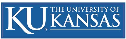 7 Inch KU Decal University of Kansas Jayhawks Logo KS Removable Wall Sticker Art NCAA Home Room Decor 7 by 2 Inches