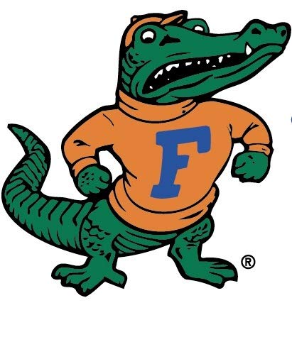 3 Inch Albert Gator Logo Decal UF University of Florida Gators FL Removable Wall Sticker Art NCAA Home Room Decor 3 by 3 Inches