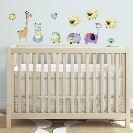 RoomMates RMK1181SCS Polka Dot Piggy Peel & Stick Wall Decals