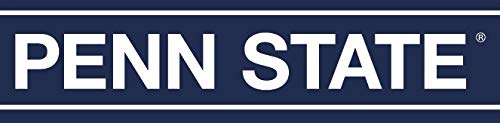 9 Inch Penn State Text Logo Decal White Letters on Blue Nittany Lions Pennsylvania University PSU Removable Repositionable Peel Self Stick Wall Sticker Art NCAA Home Room Decor 9 by 2 inches
