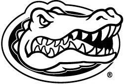 3 Inch Albert Gator Logo Decal UF University of Florida Gators FL Removable Wall Sticker Art NCAA Home Room Decor 3 by 2 Inches