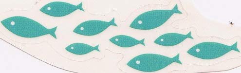 4 PCS Tropical Fish School Decal Coral Reef Sea Beach Island Ocean Aquarium Removable Peel Self Stick Adhesive Vinyl Decoration Wall Sticker Art Room Home Decor 4x3 Inch