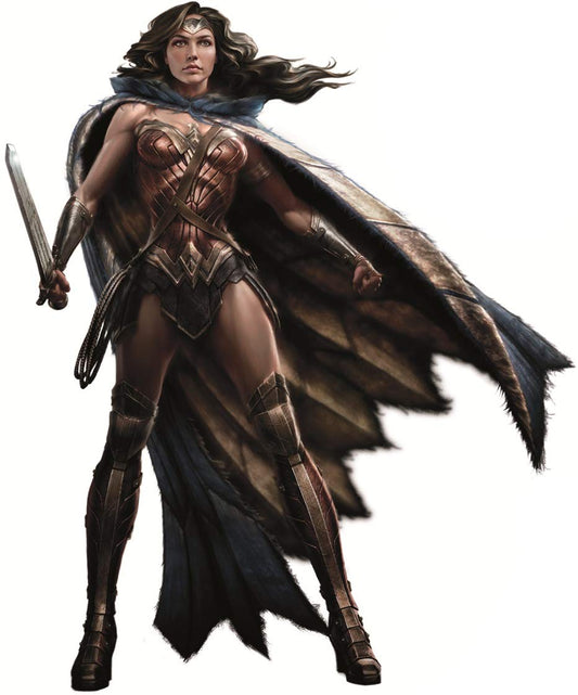 10 Inch Wonder Woman Sword Decal Justice League DC Comics Repositionable Removable Peel Self Stick Wall Sticker Art Home Decor 8 by 10 inch