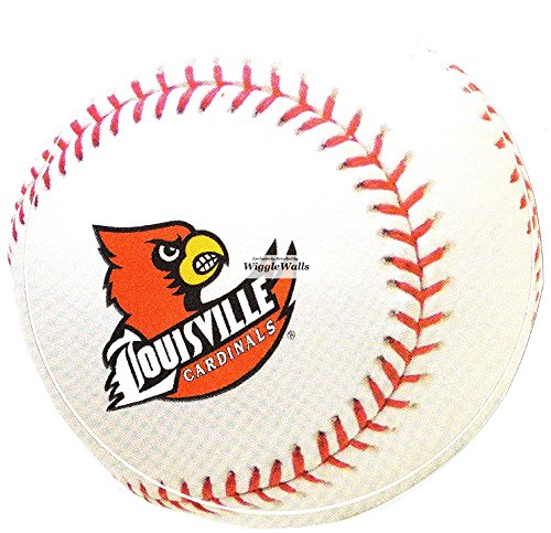 3 Inch Cardinal Baseball University Louisville Cardinals Logo UL UofL Removable Wall Decal Sticker Art NCAA Home Room Decor 3 by 3 Inches