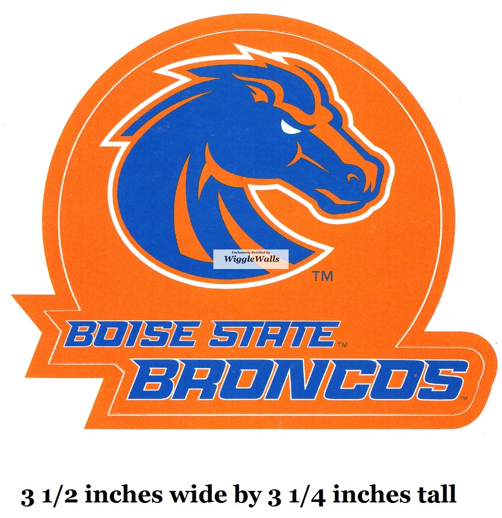 3 Inch Duster Bronco BSU Broncos Boise State University Logo Removable Wall Decal Sticker Art NCAA Home Room Decor 3 1/2 by 3 Inches