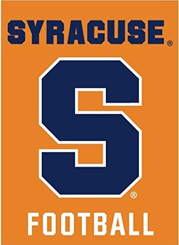 7 Inch Syracuse Orange Football University SU Logo Removable Wall Decal Sticker Art NCAA Home Room Decor 5 by 7 Inches