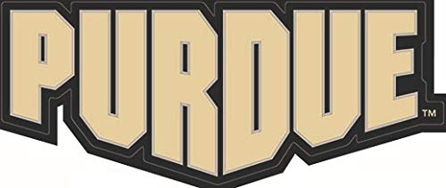 6 Inch Purdue University Boilermakers PU Logo Removable Wall Decal Sticker Art NCAA Home Room Decor 6 by 3 Inches