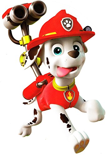 8 Inch Marshall Pup Wall Decal Sticker Pups Puppy Puppies Dog Dogs Removable Peel Self Stick Adhesive Vinyl Decorative Art Kids Room Home Decor Children 6 x 8 inches
