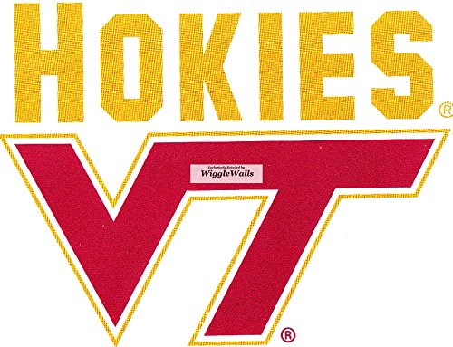 4 Inch VT Hokies Logo VT Polytechnic Institute and State University Removable Wall Decal Sticker Art NCAA Home Room Decor 4 by 3 Inches